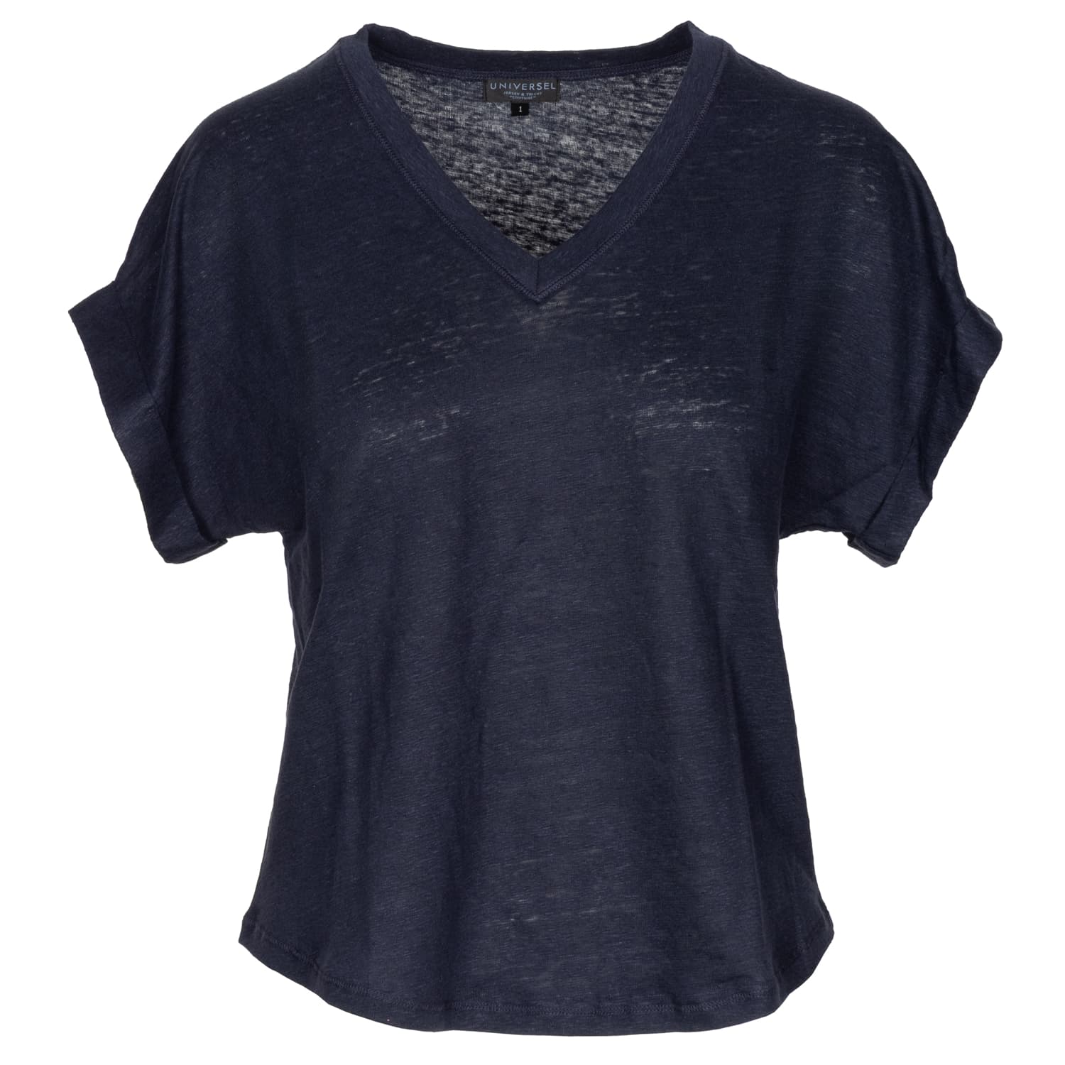 Linen T-Shirt Navy