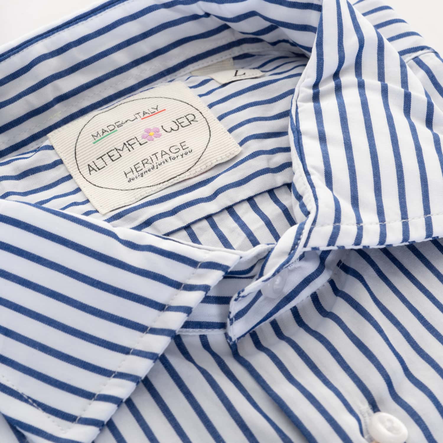 Positano Blue-White Striped Shirt