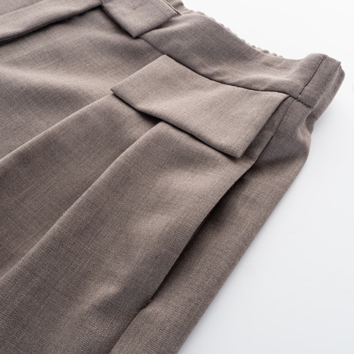 Wide Leg Wool Trousers
