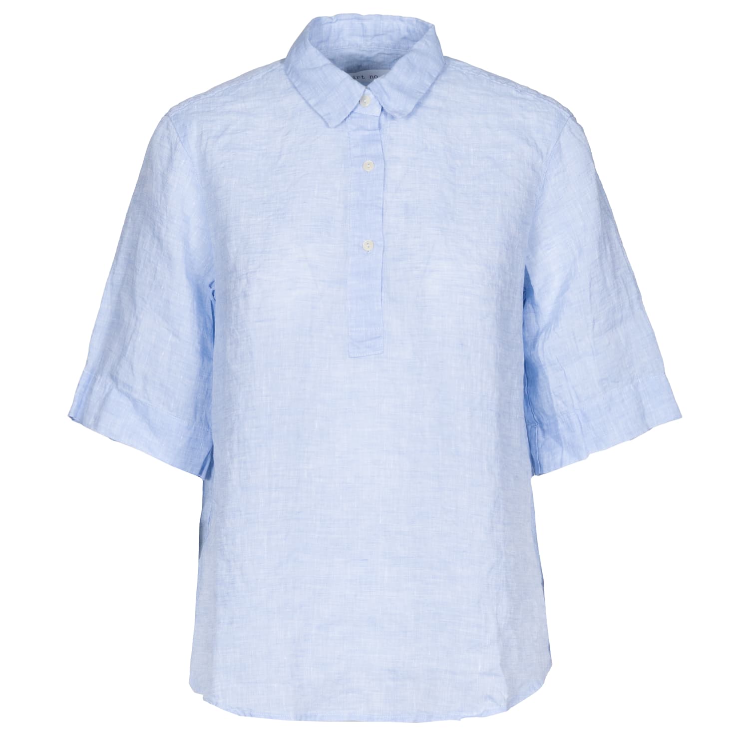 Linen Short Sleeve Blouse