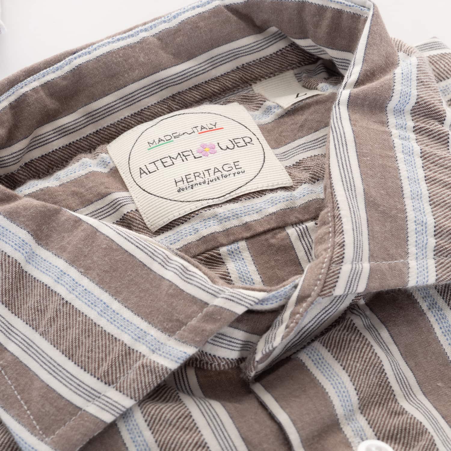 Shirt Positano Brown Striped
