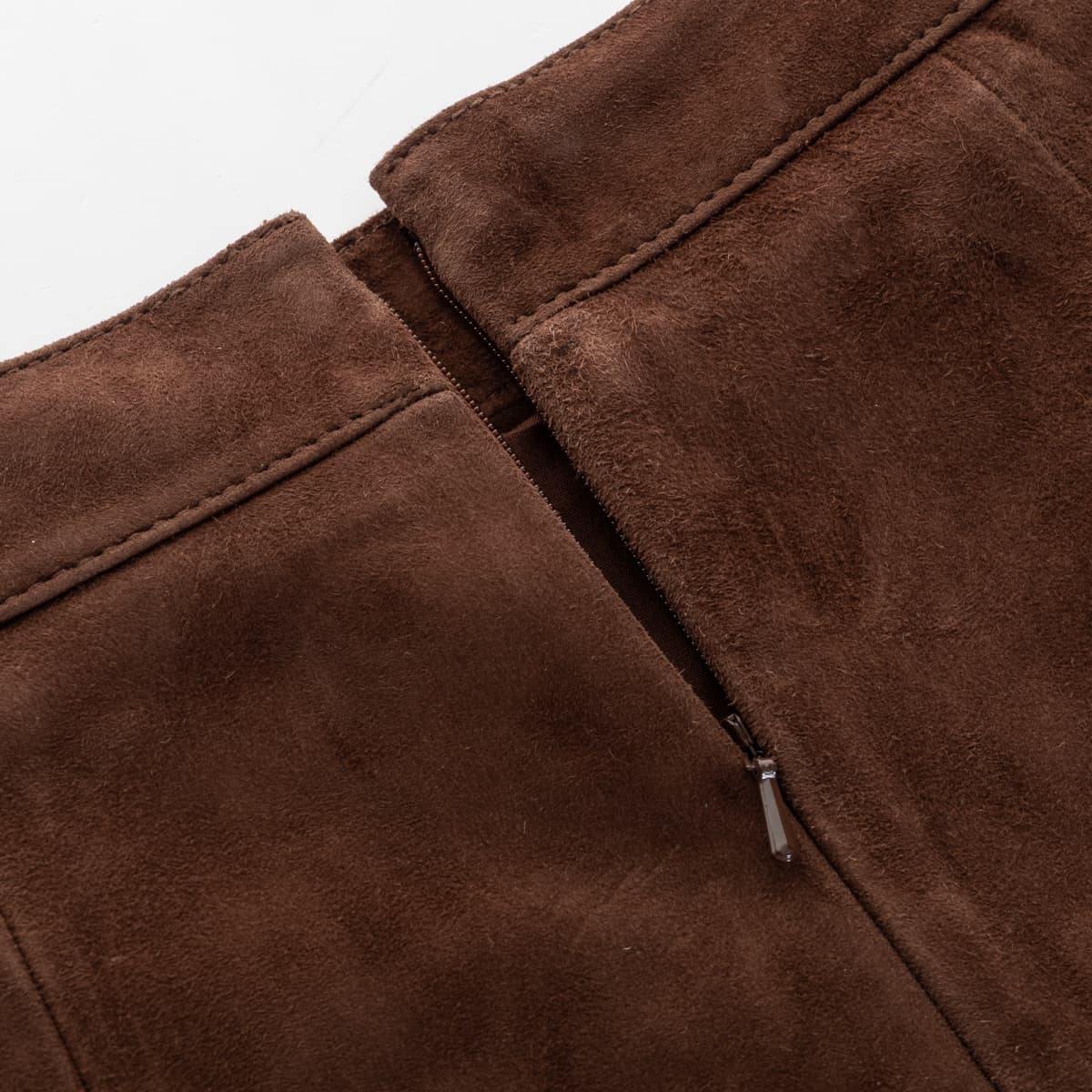 Suede Midi Skirt Tivou Brown
