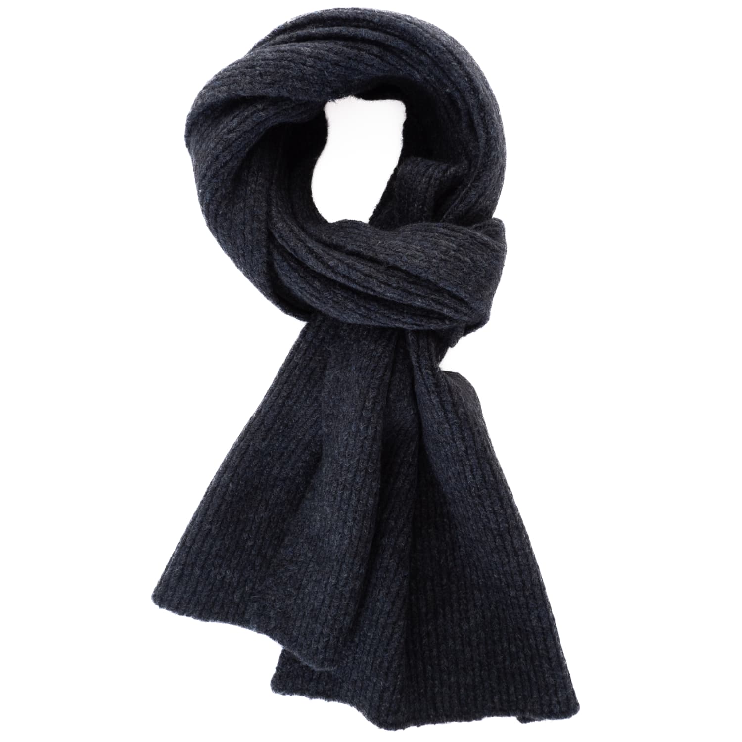 Tweed scarf beige