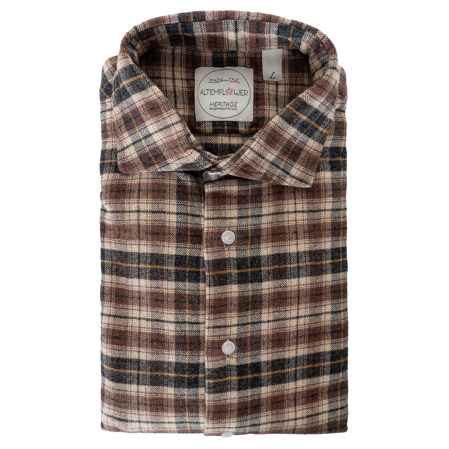 Flannel Shirt Positano Brown
