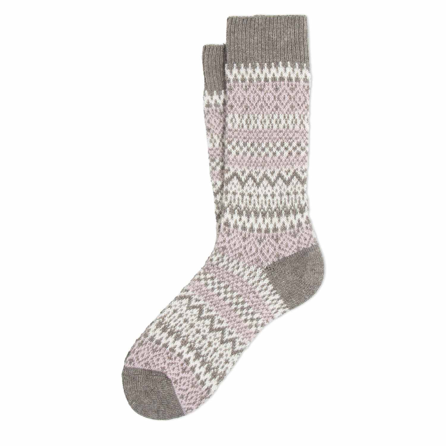 Fair Isle Wool Socks Kotte