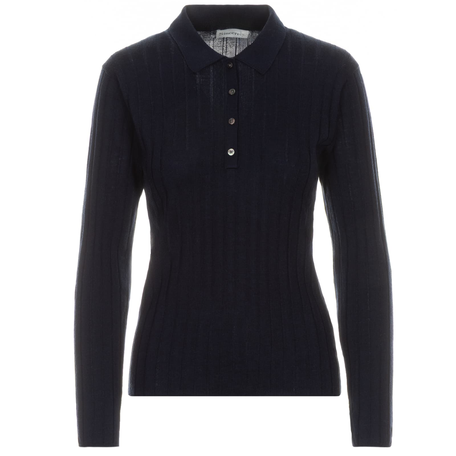 Knitted polo long sleeve