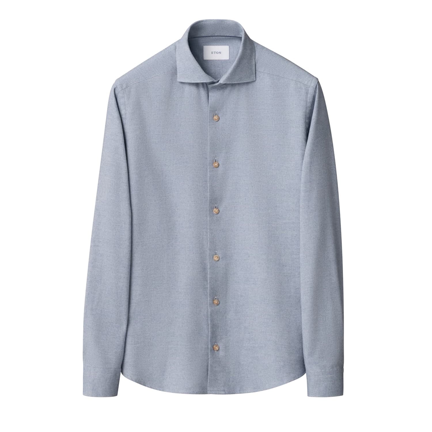 Solid Flannel Shirt Causal Fit