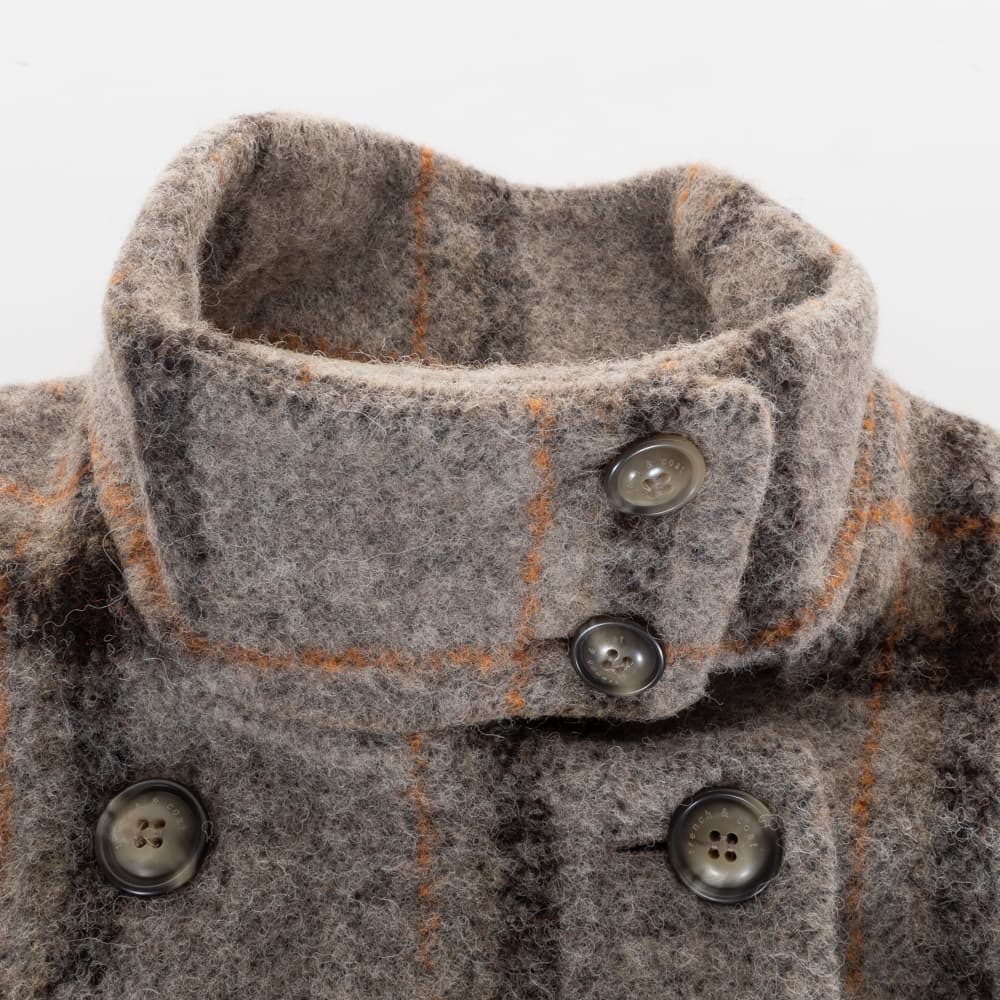 Bouclé Short Coat Plumeria