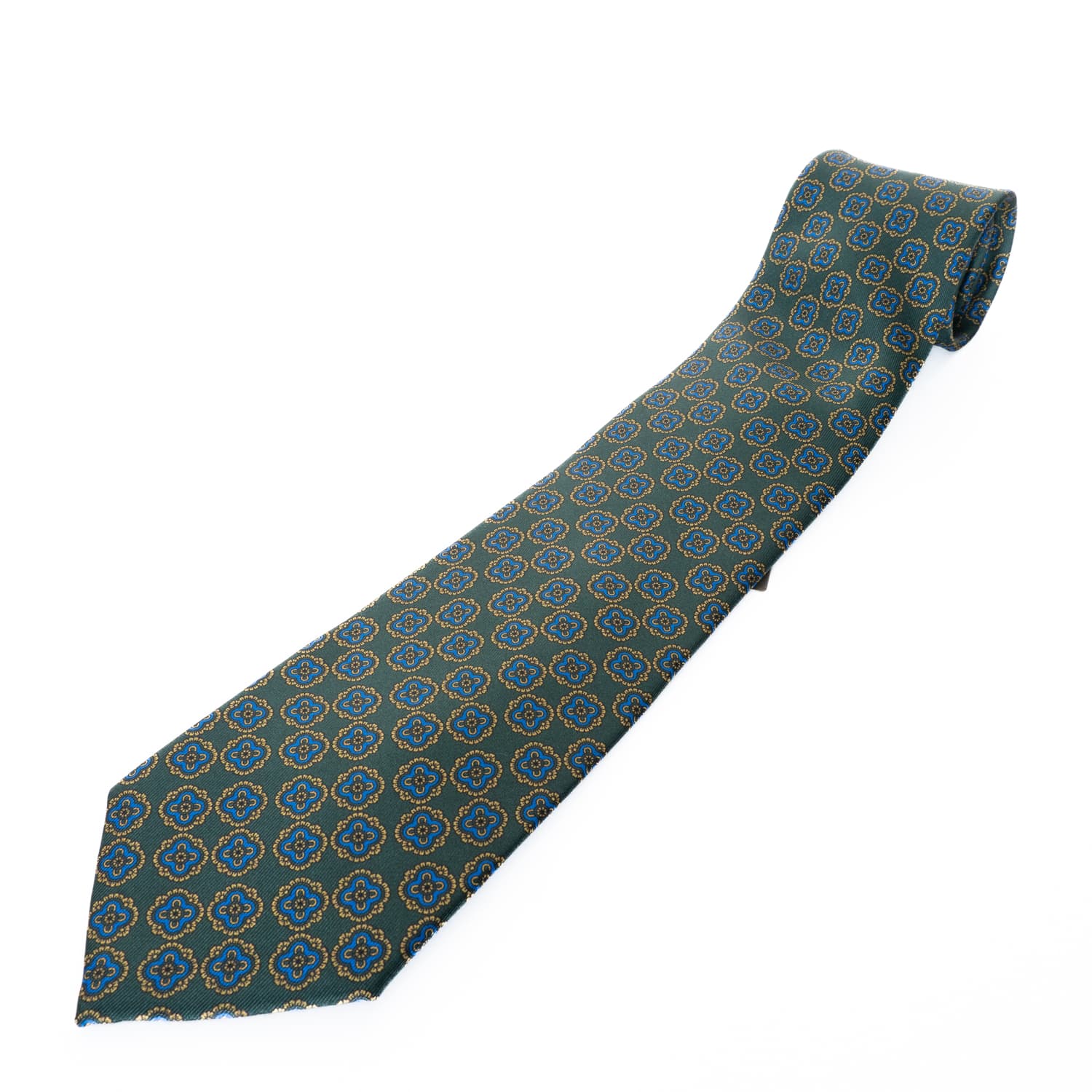 Albert Silk Tie Bottle Green