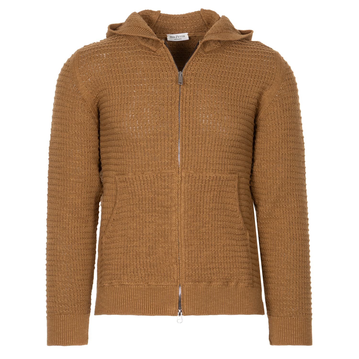 Cotton Crochet Knit Sweatjacket