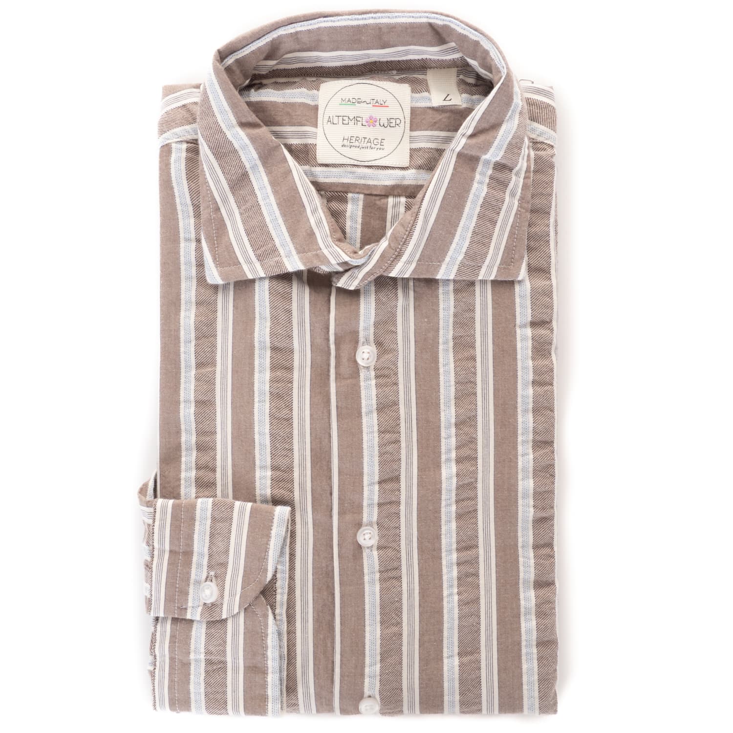Shirt Positano Brown Striped