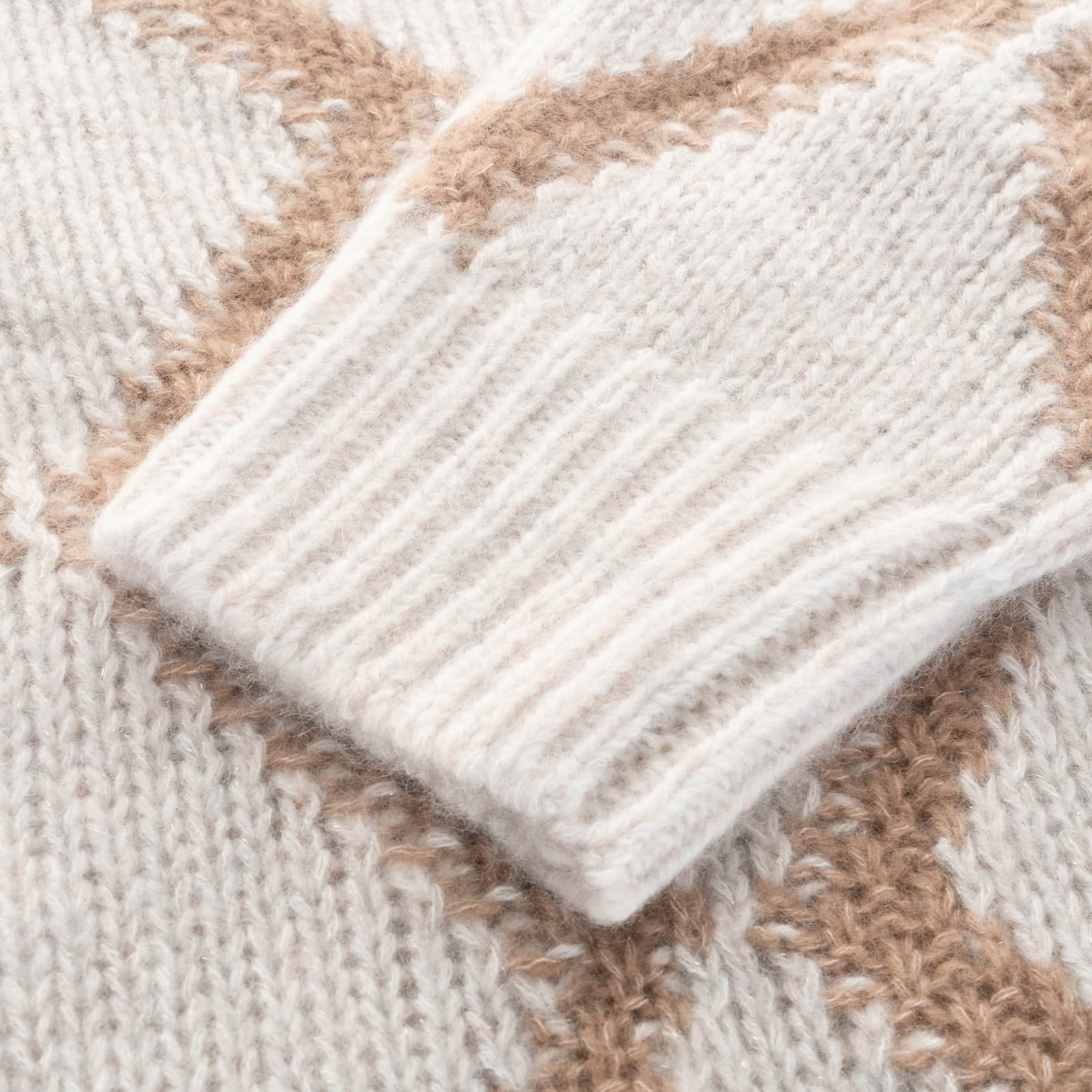 Cashmere Sweater Diamond Pattern