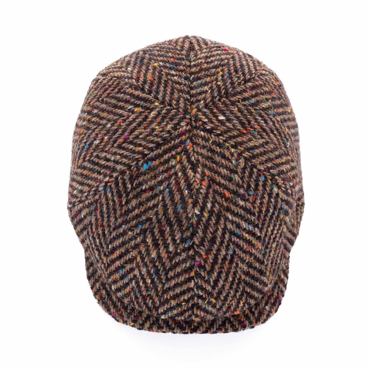 Newsboy Slim Cap Herringbone Tweed