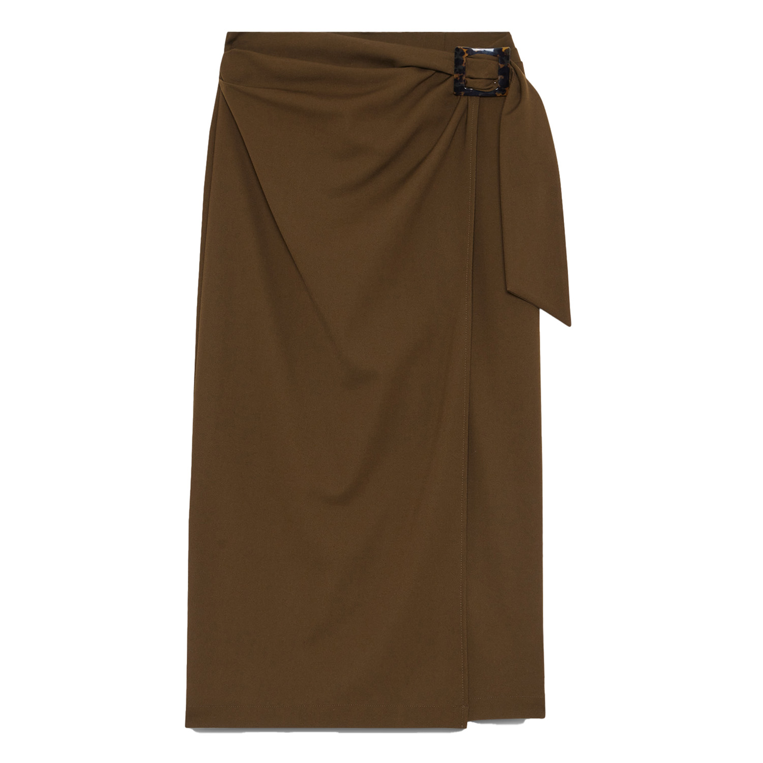 Draped Wrap Skirt
