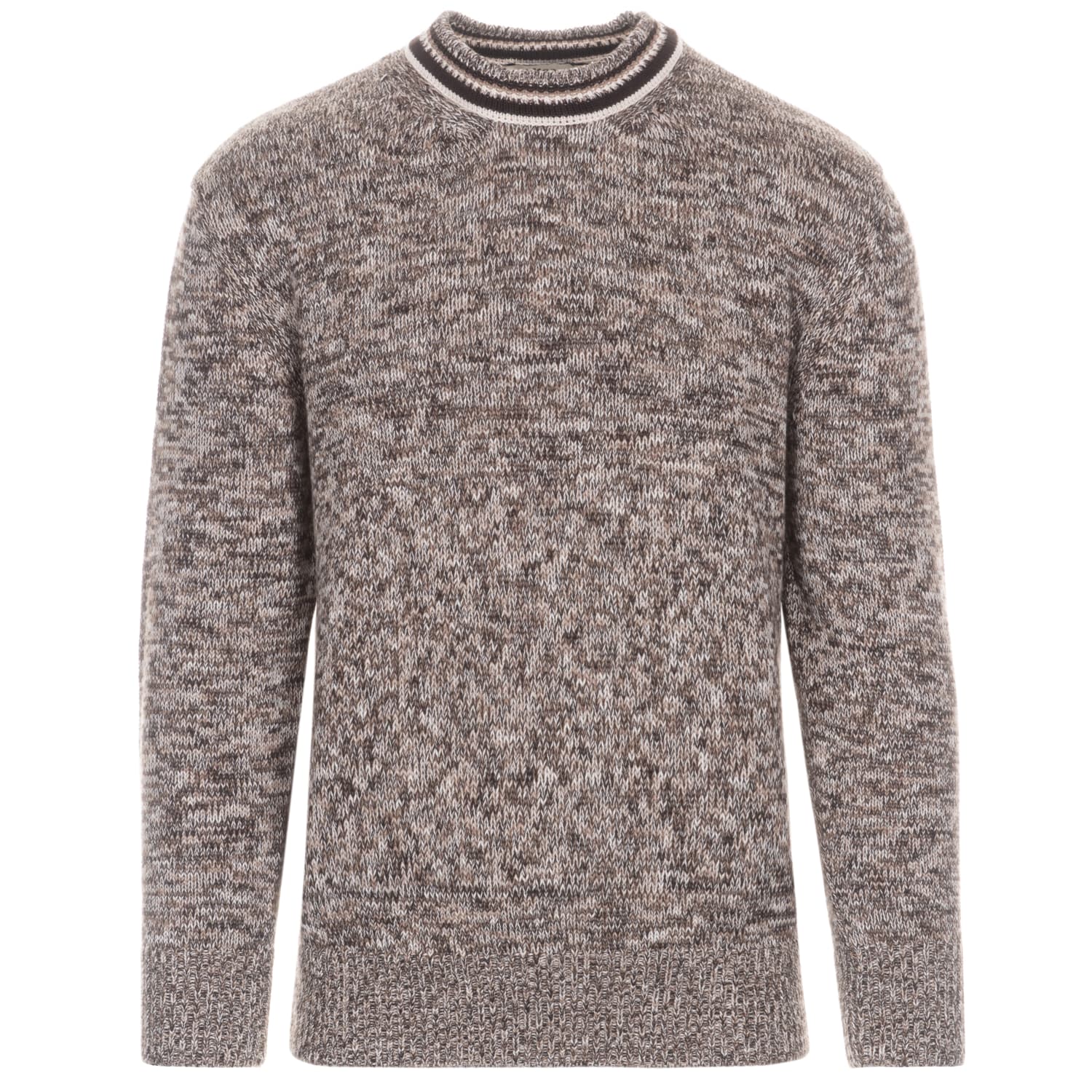 Mouline Sweater Brown Mottled Mouline Sweater Brown Mottled