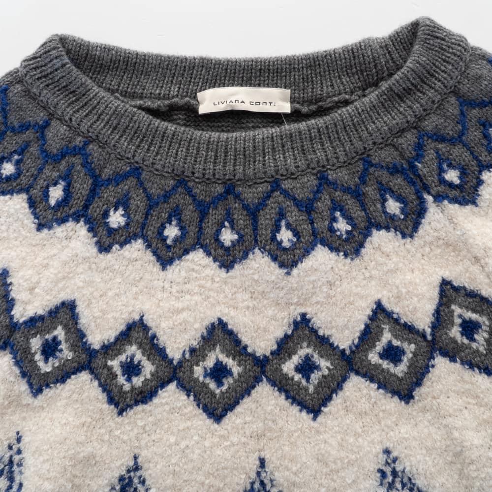 Cashmere Blend Nordic Sweater