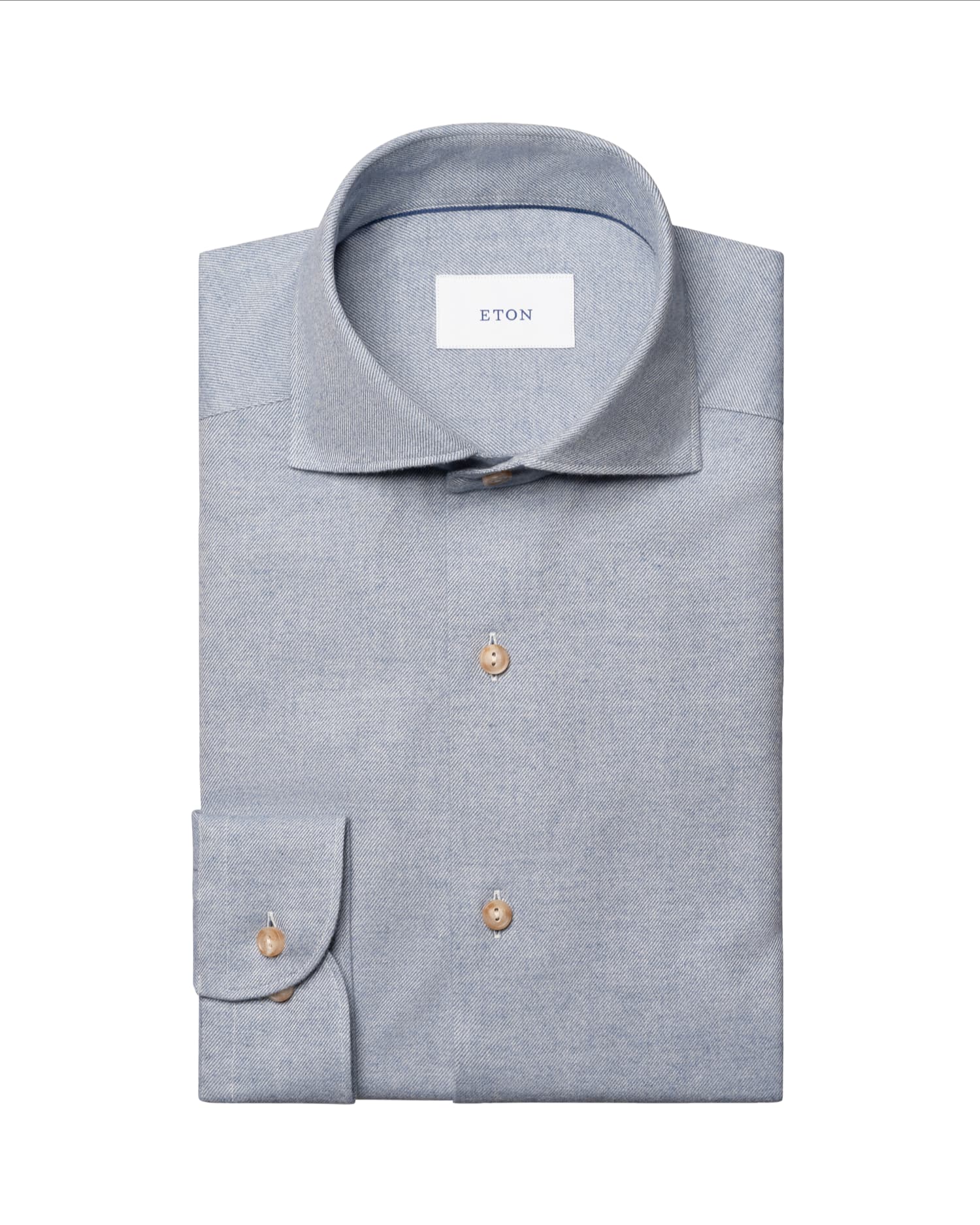 Solid Flannel Shirt Causal Fit