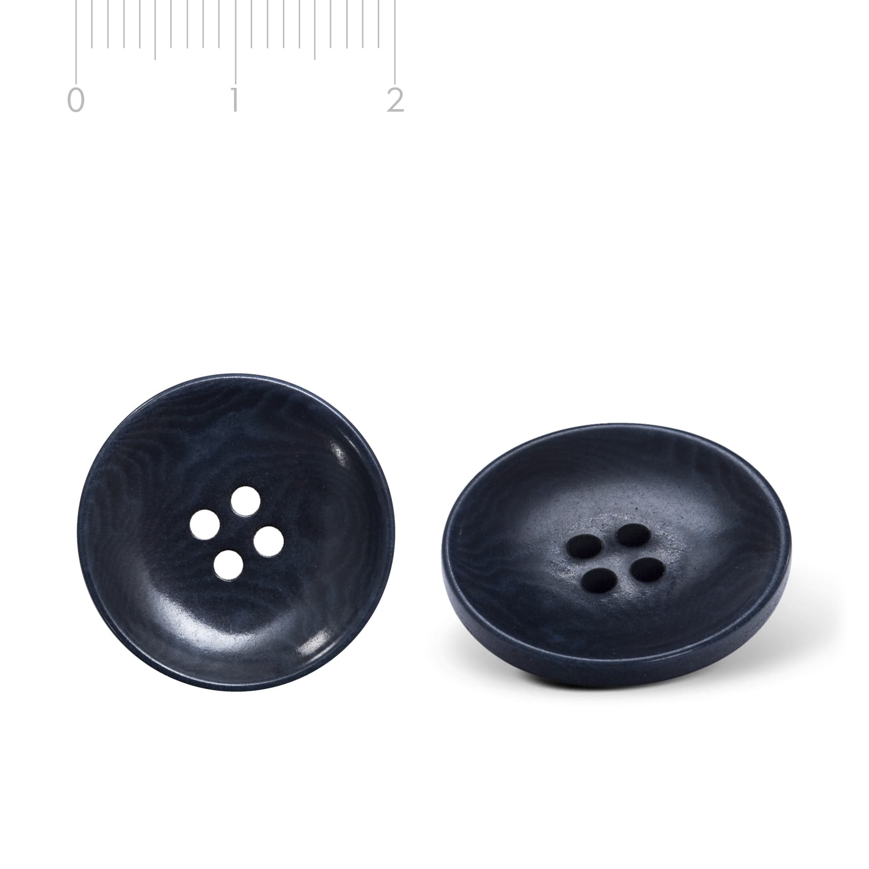 Blue Corozo button C43