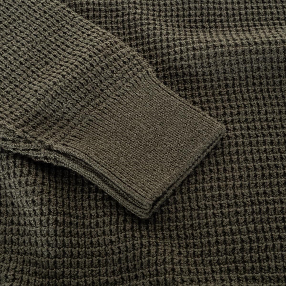 Cotton Cashmere Waffle Sweater