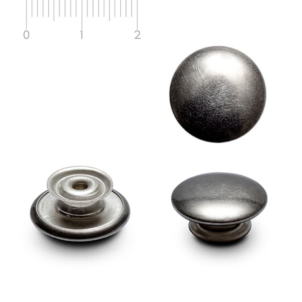 Antique silver metal button JB101