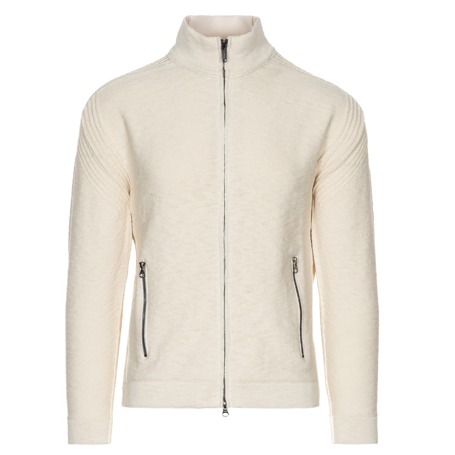 Zip Jacket Cotton Flame Yarn