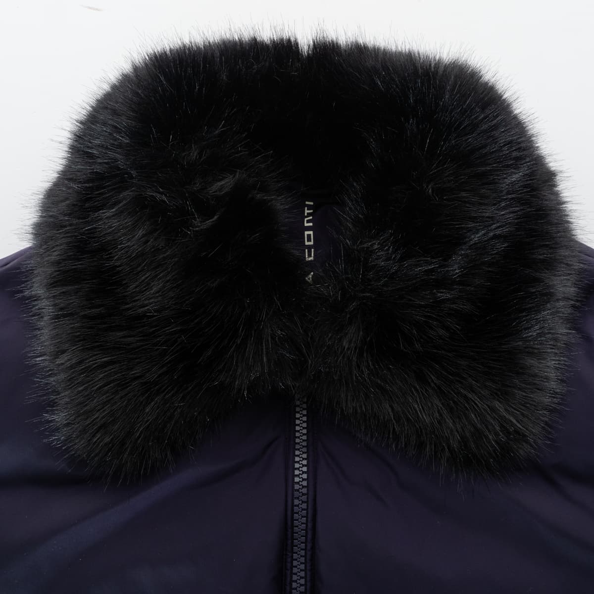 Down Jacket with Faux-Fur Collar