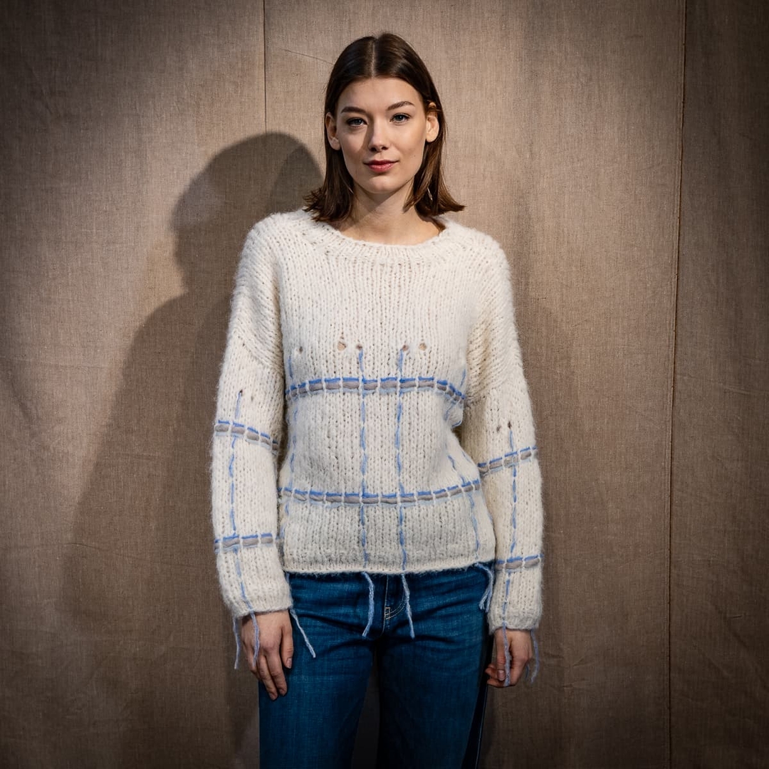 Fransen-Pullover.