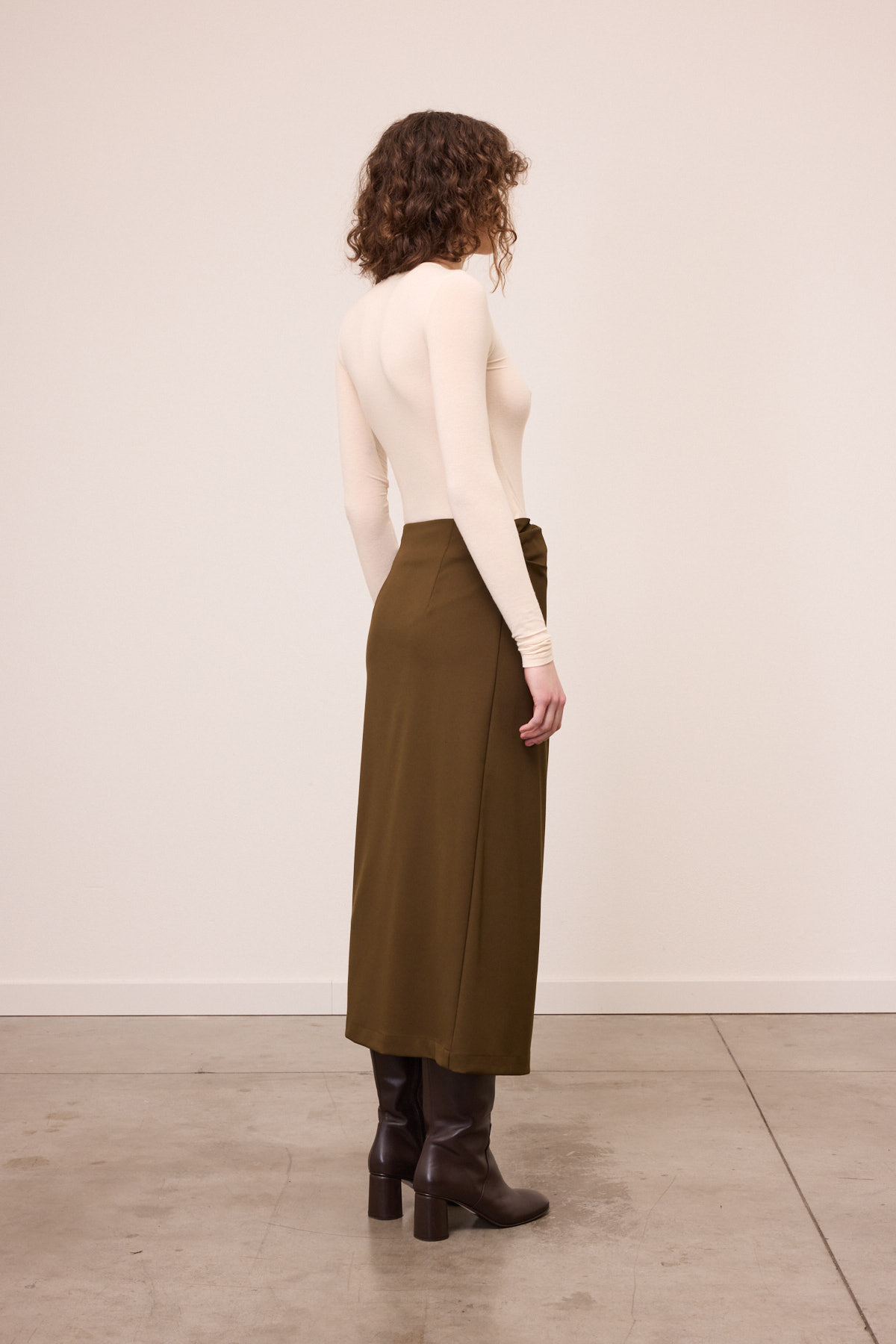 Draped Wrap Skirt