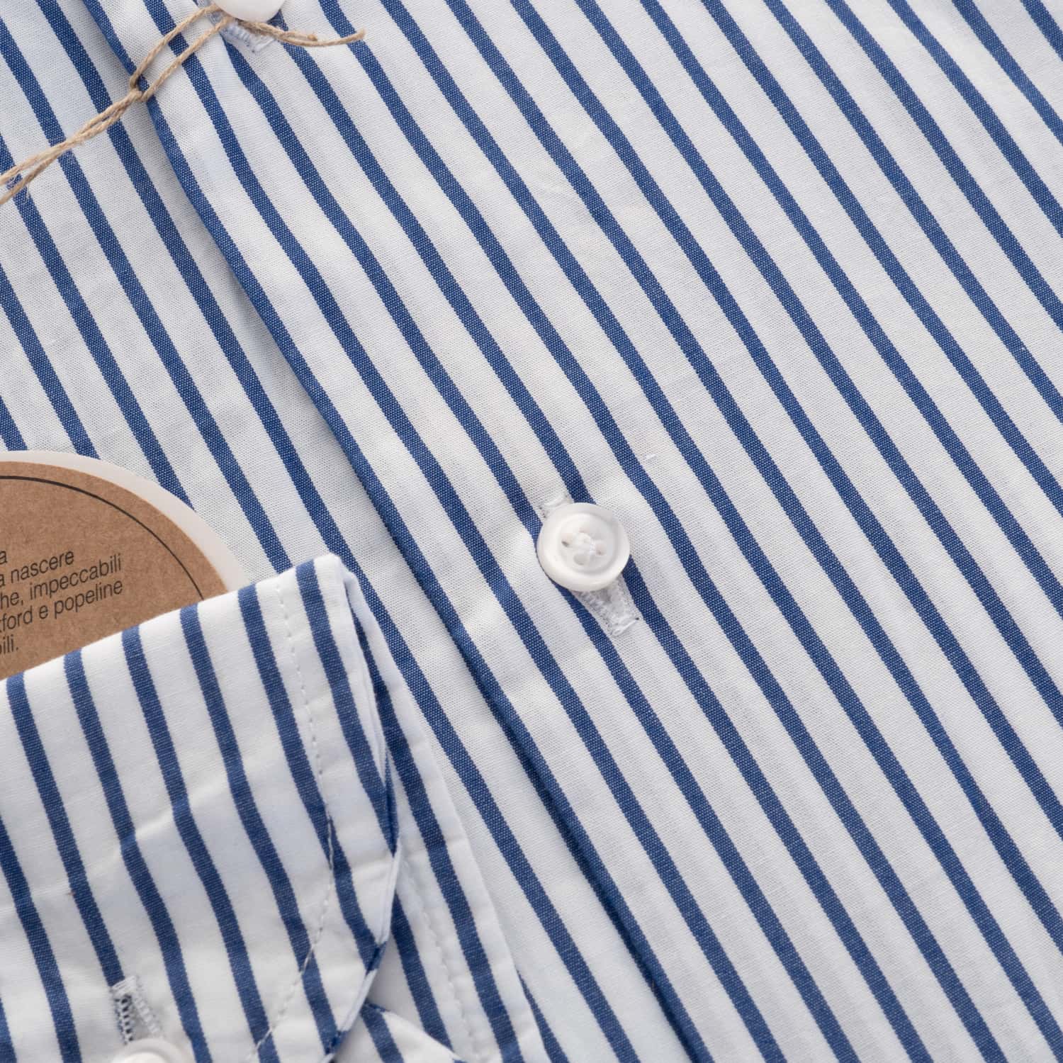 Positano Blue-White Striped Shirt