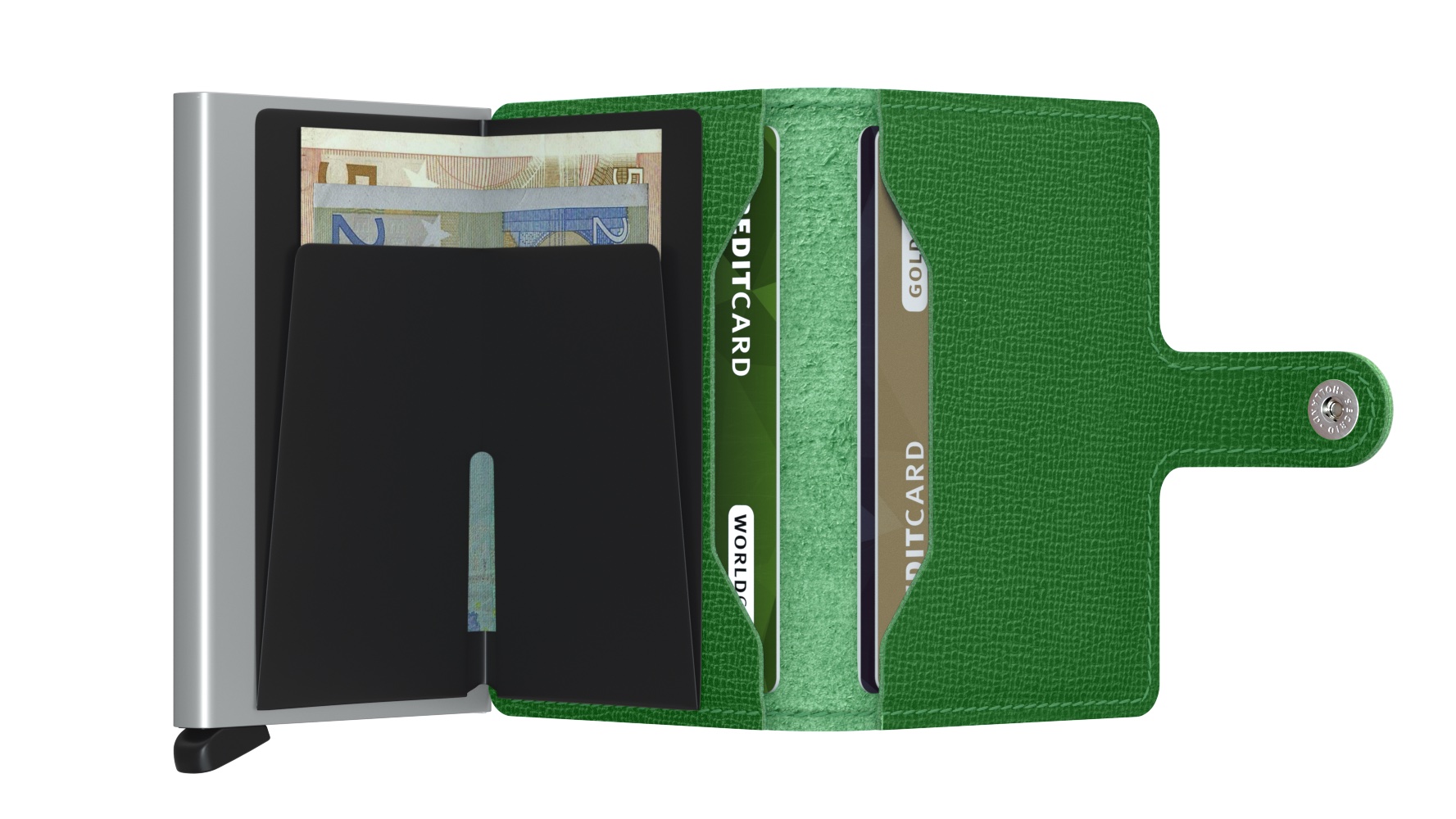 secrid_miniwallet_crisple_light_green_open