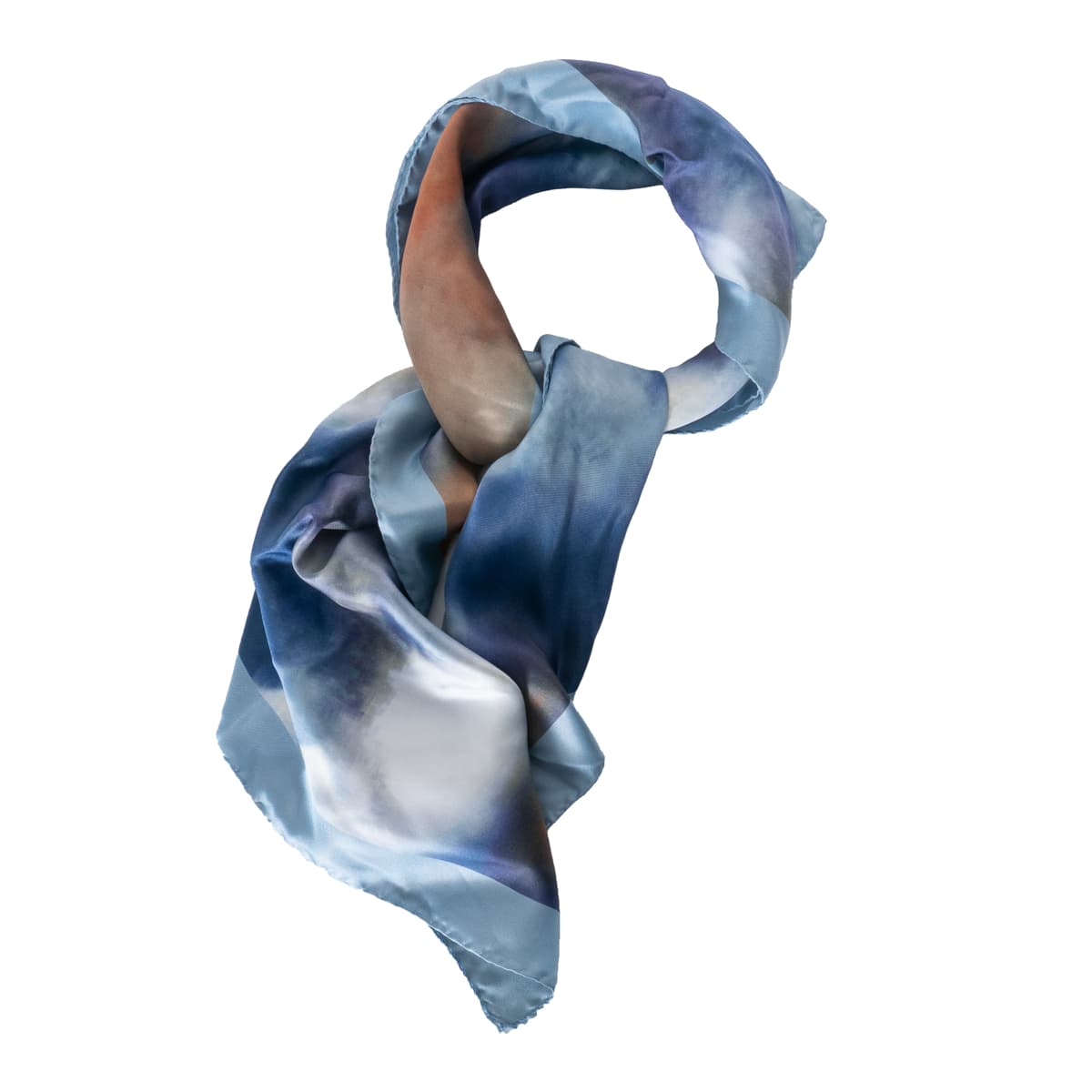 Scarf with watercolor print