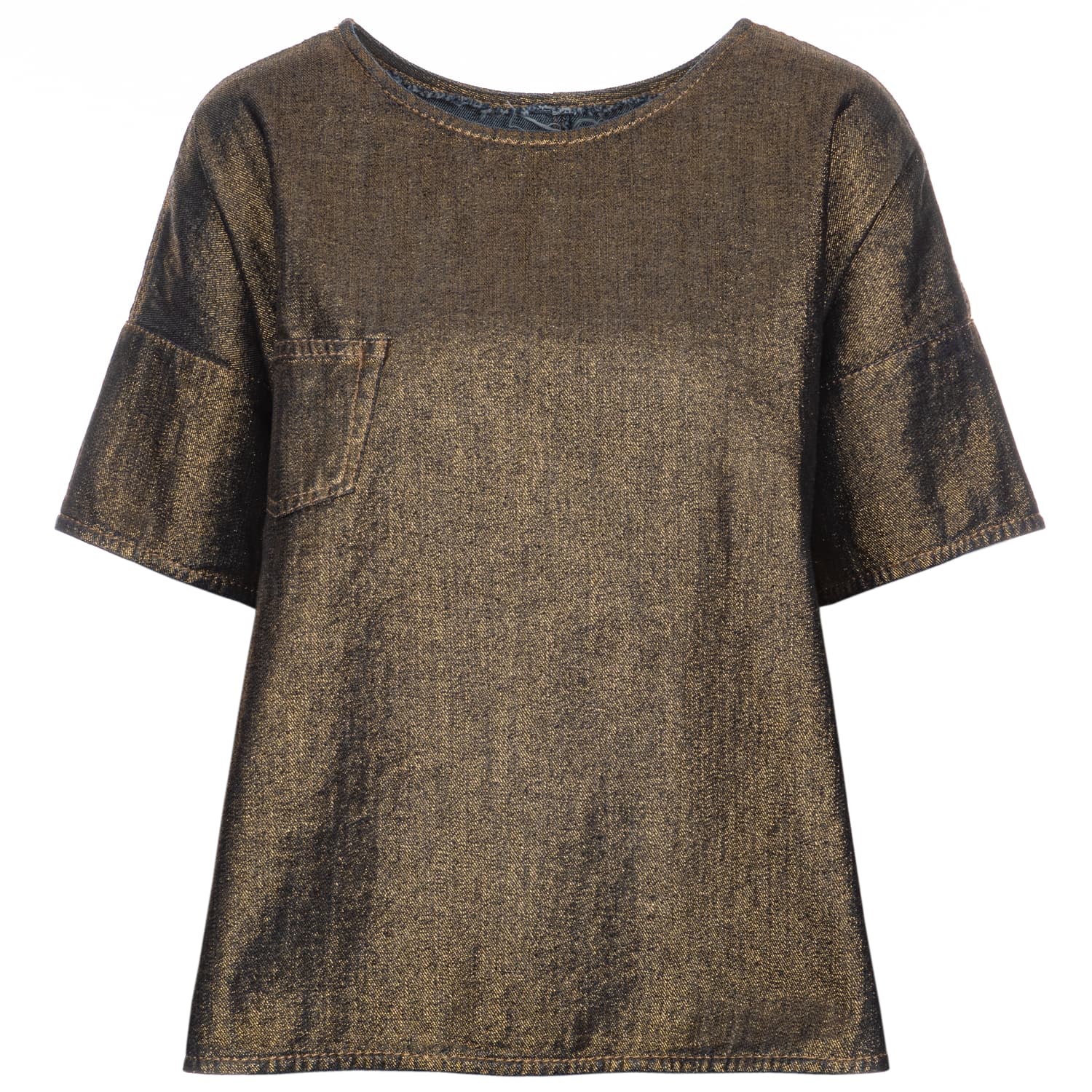 Denim Top Gold