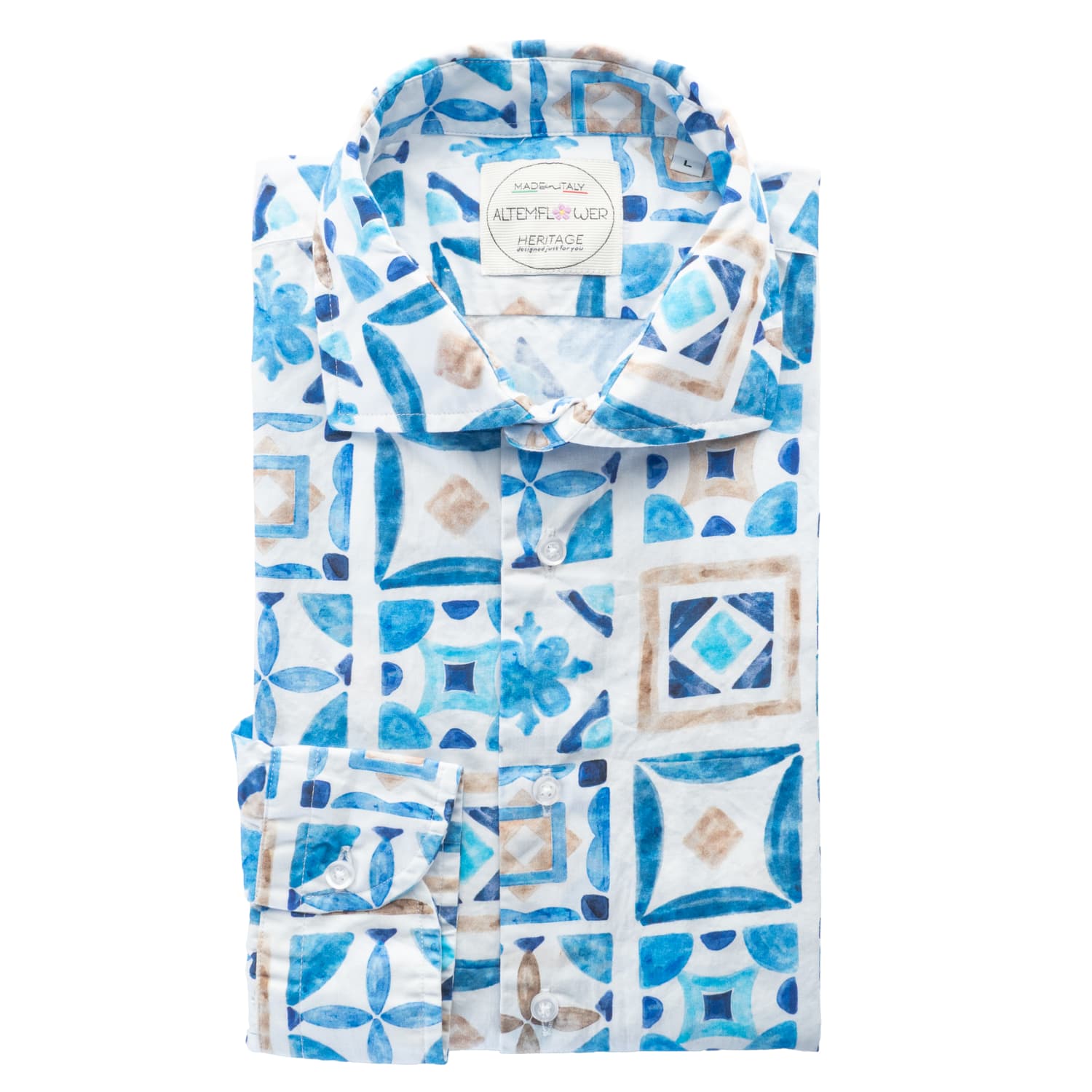 Shirt Positano Azejulo Pattern