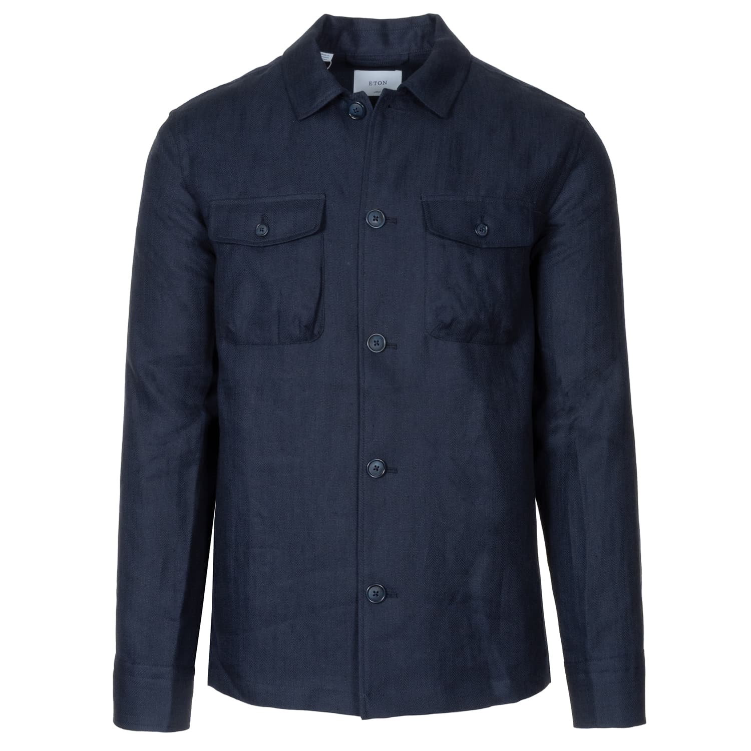Herringbone Linen Lyocell Overshirt