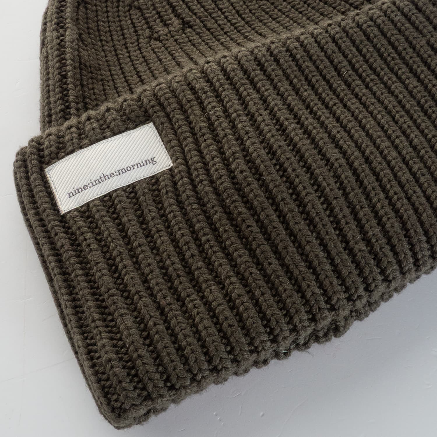 Rib-Knit Merino Beanie