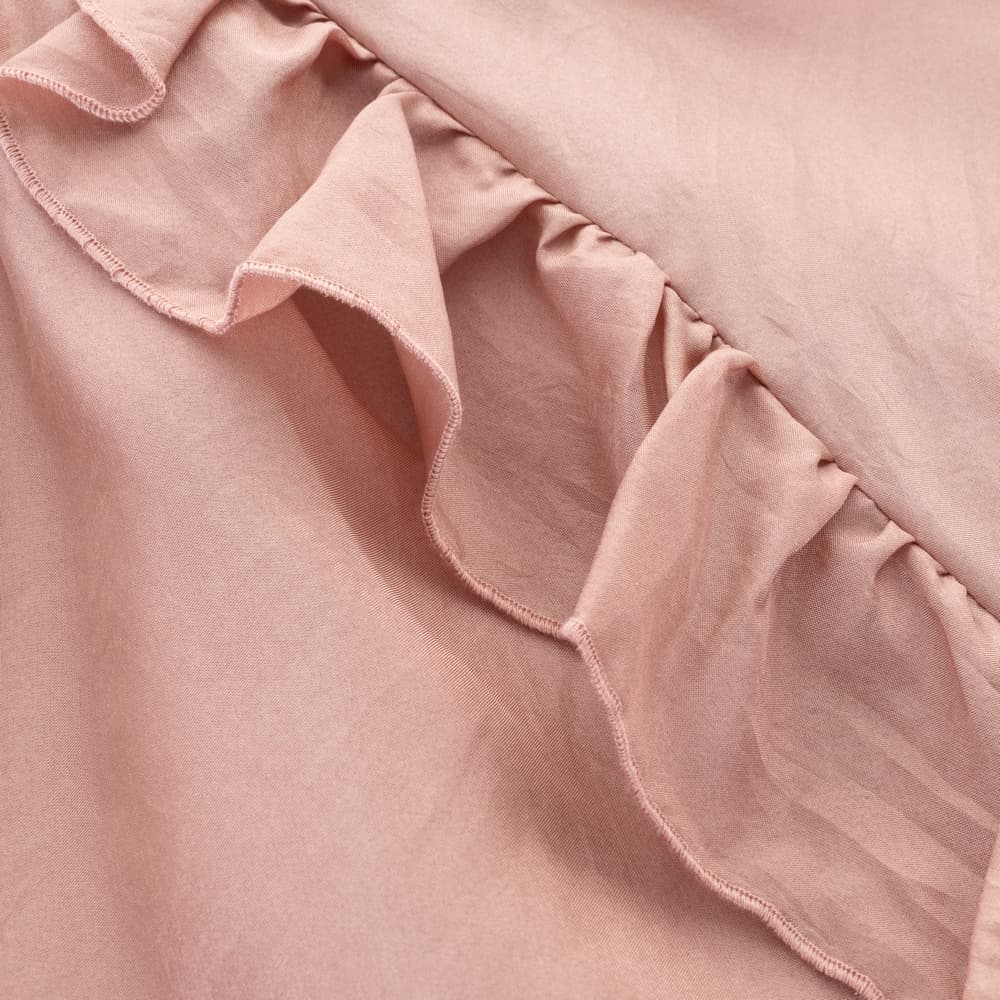 Silken Ruffle Blouse Ferunas in Dusty Rose