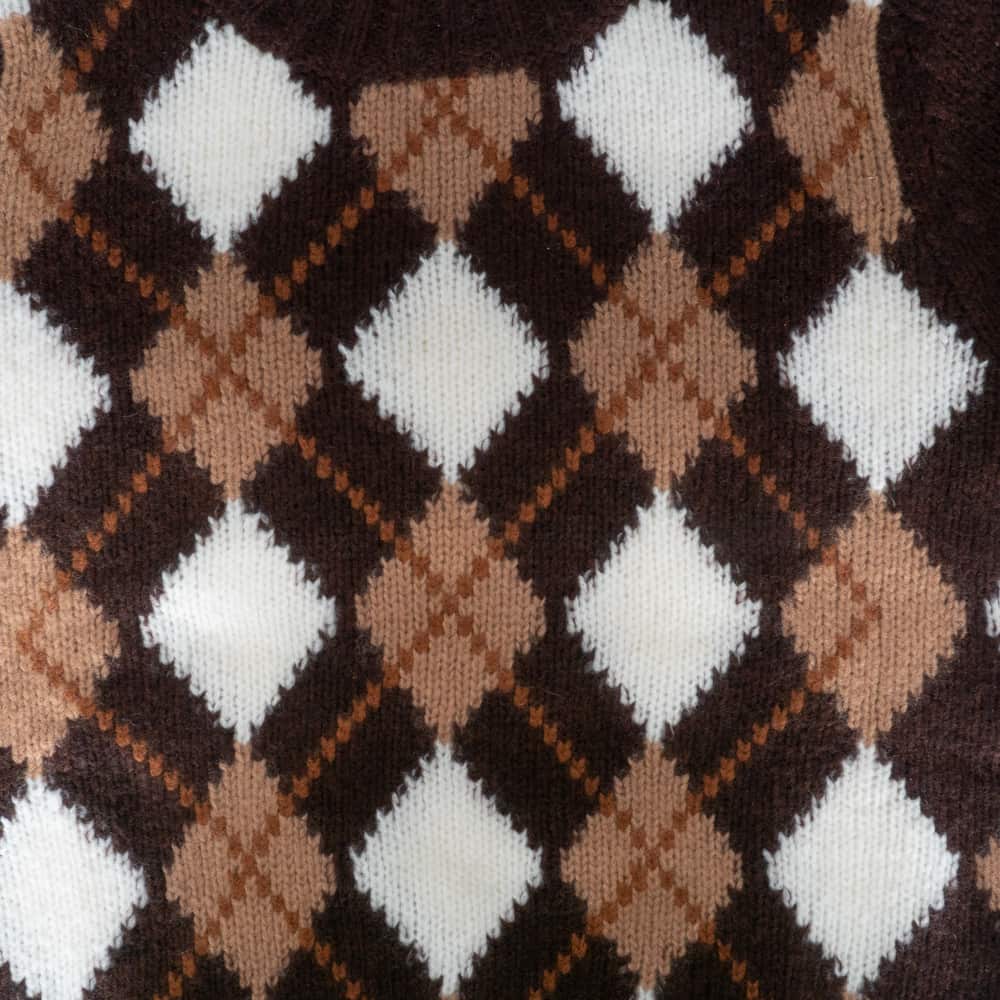 Wool-Cashmere Sweater Argyle