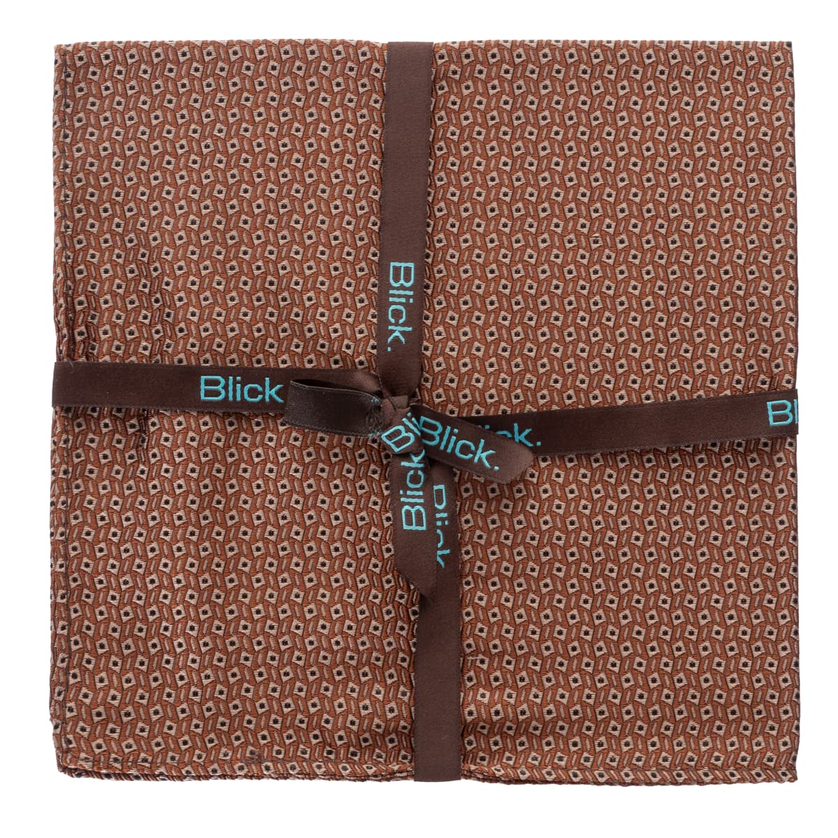 Brown Silk Pocket Square Pattern