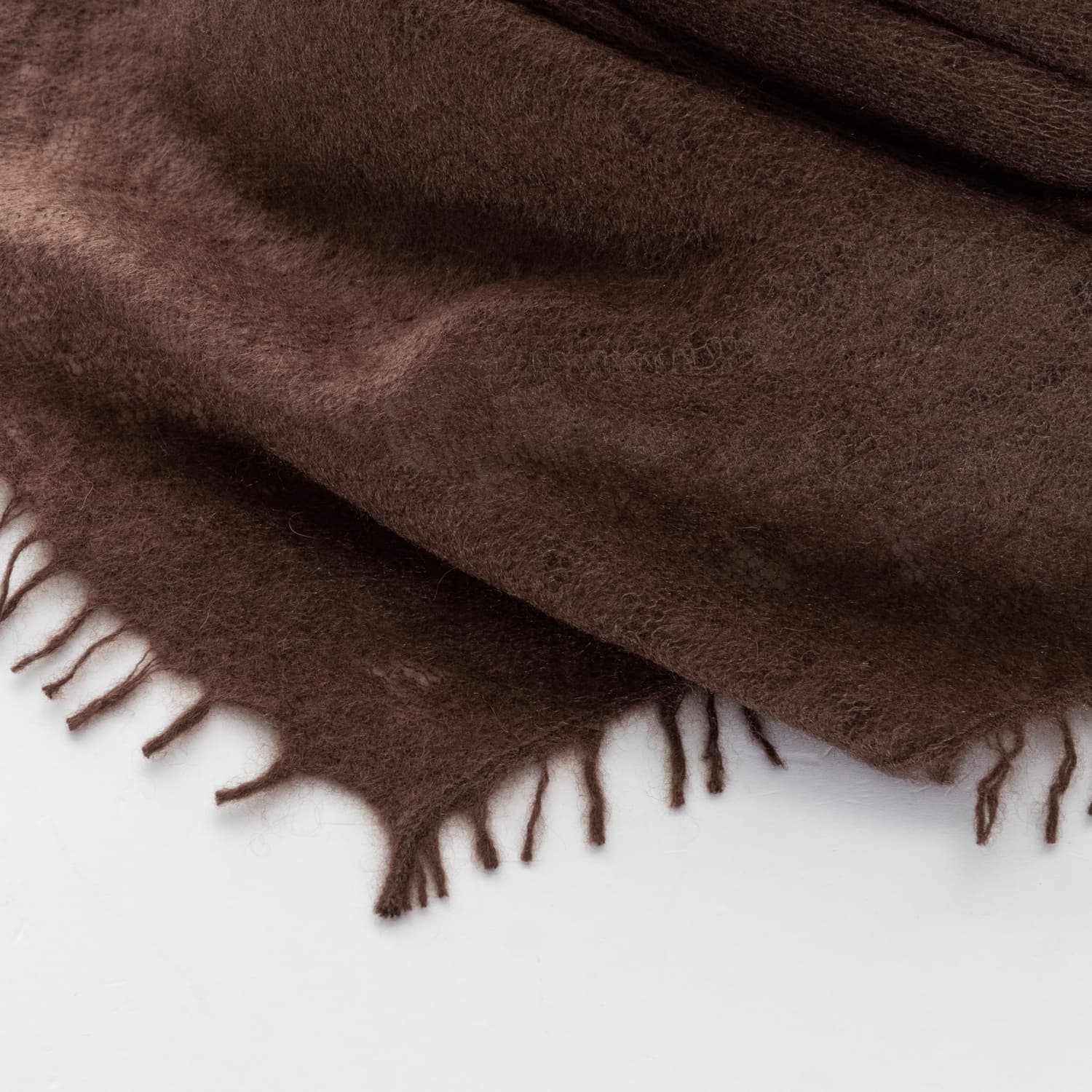 Oversized Cashmere Scarf Carafe Darkbrown