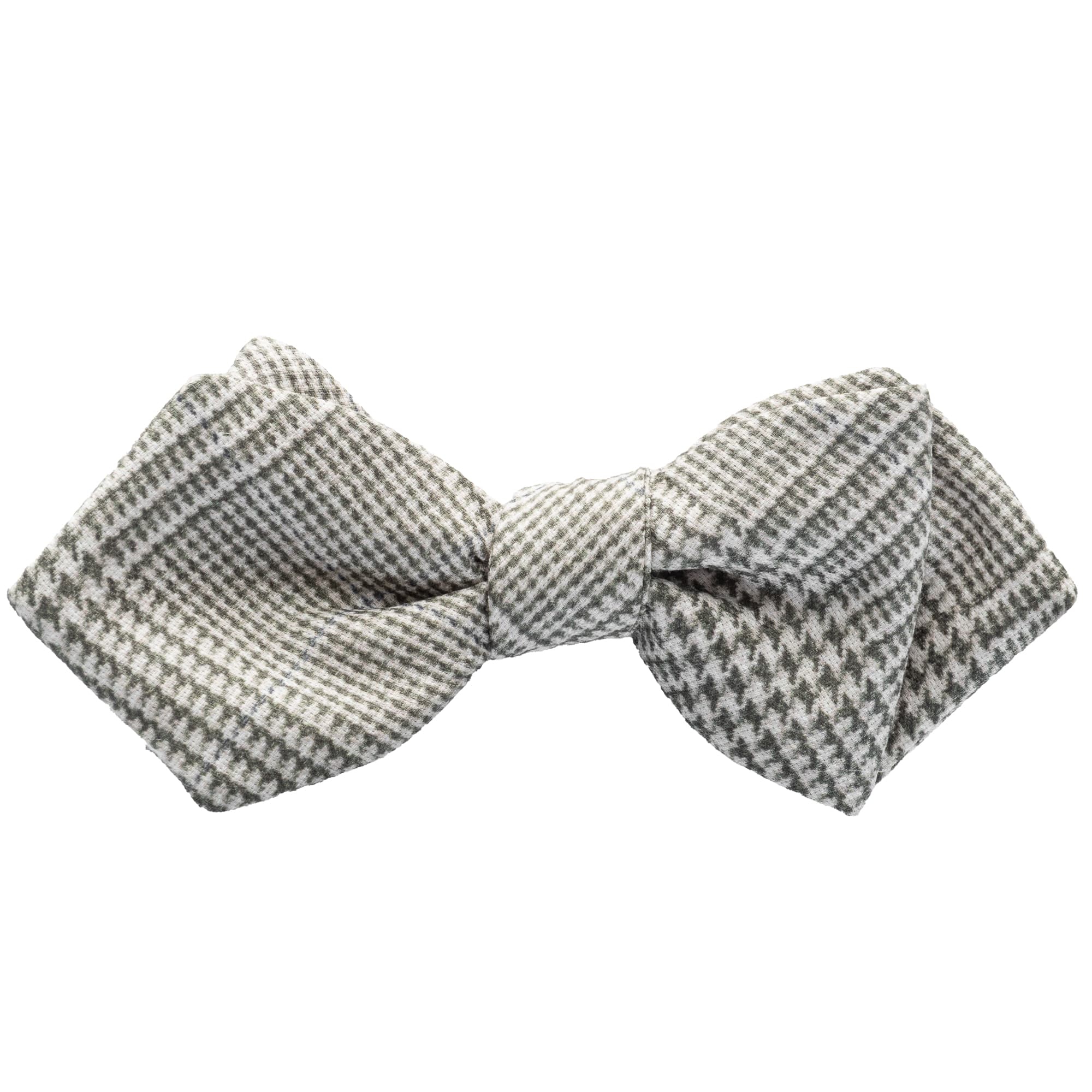 Bow tie houndstooth grey-green