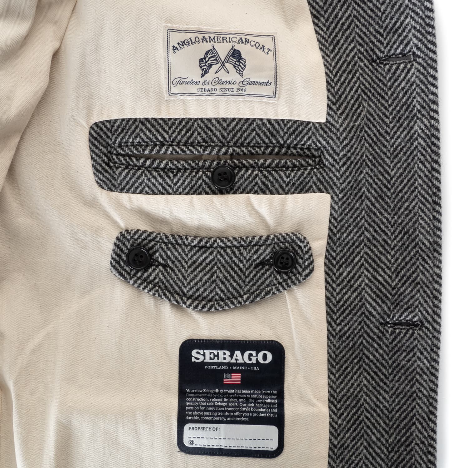 Wool Coat Bingham Heringbone