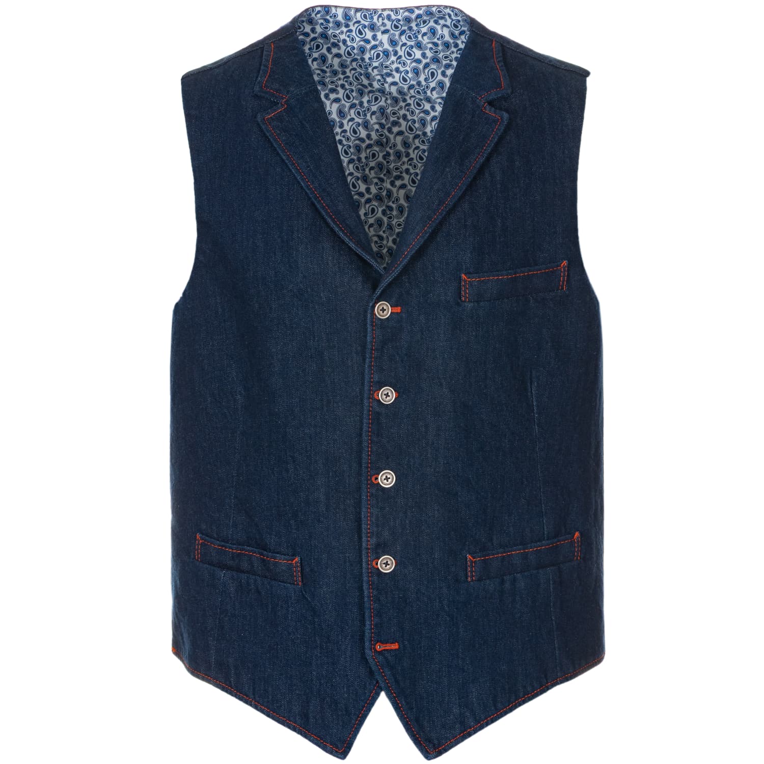 Waistcoat Gino Selvage Denim