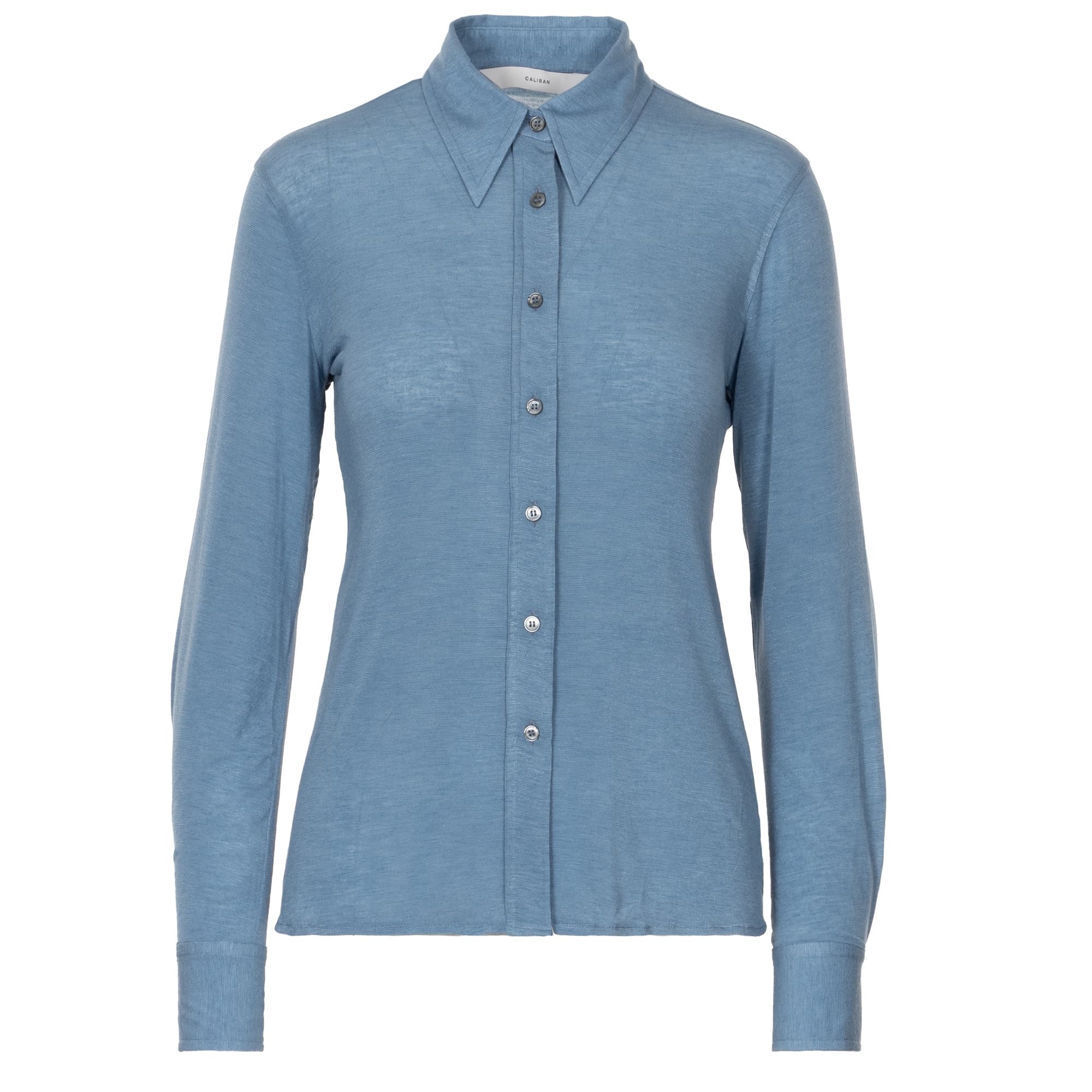Long-Sleeve Jersey Blouse