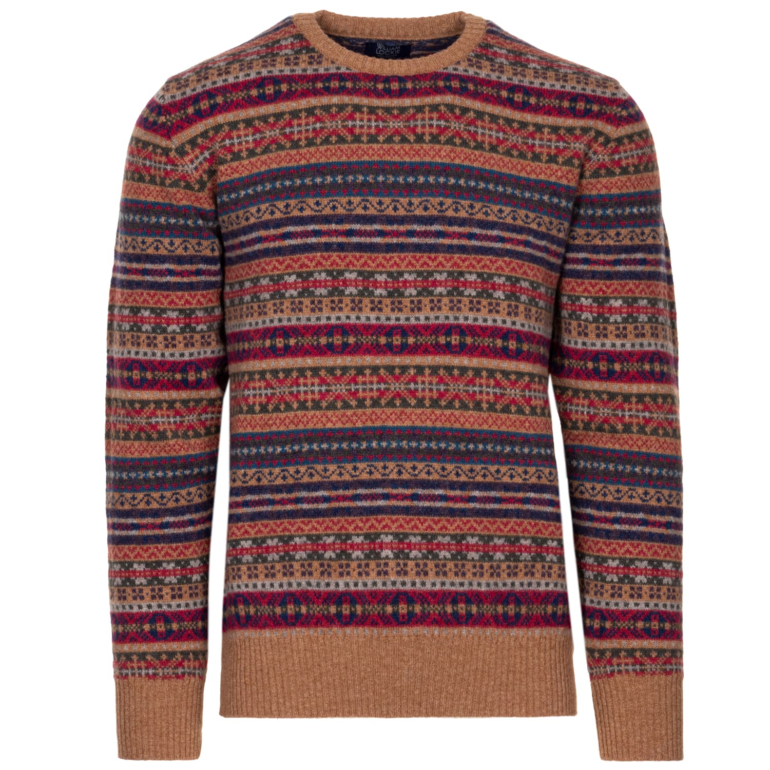 Lambswool Fairisle Sweater Red