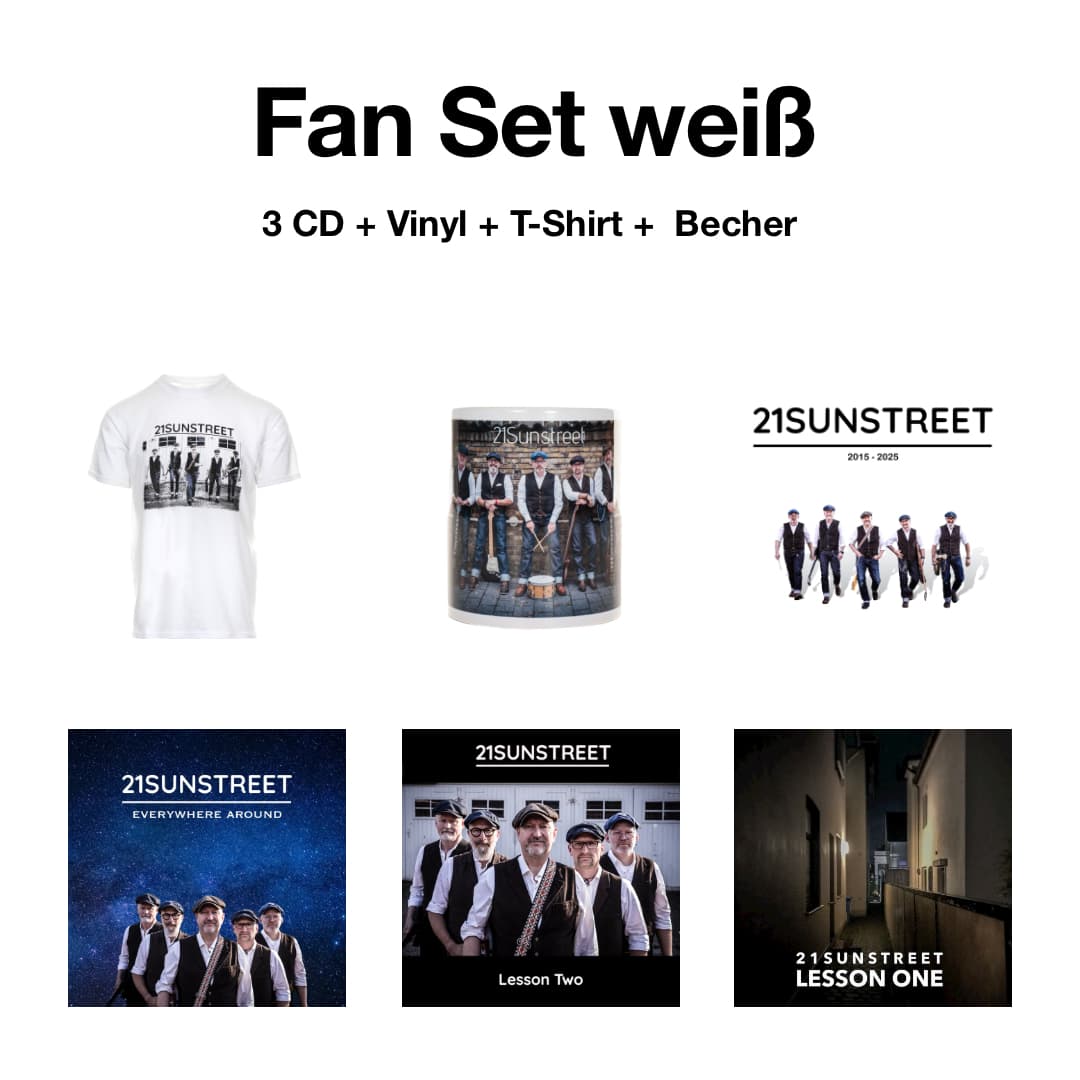21Sunstreet - Fan Set white 21Sunstreet - Fan Set white