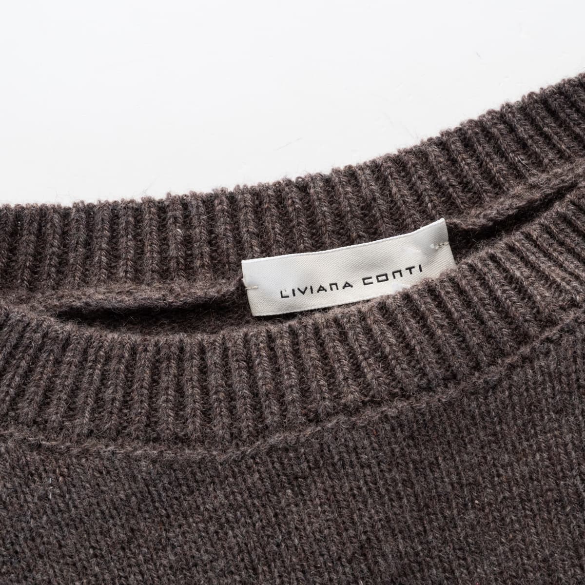 Cashmere Knit Top Brown