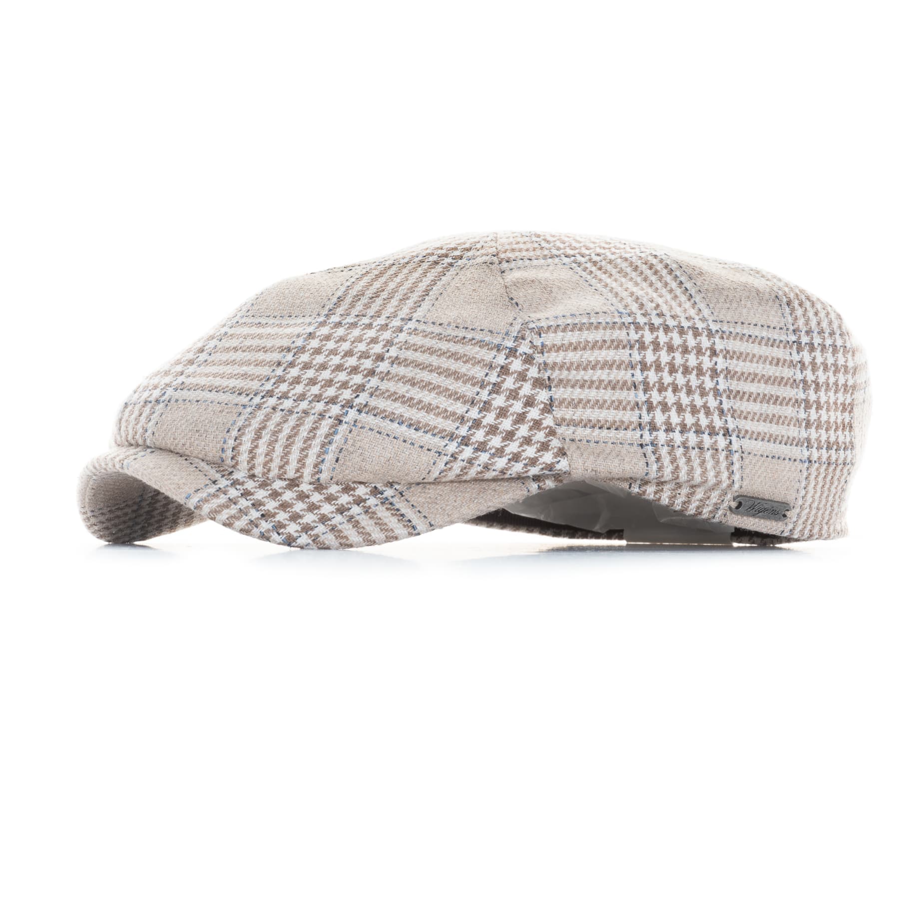 Newsboy Slim Cap Glencheck Natural Newsboy Slim Cap Glencheck Natural