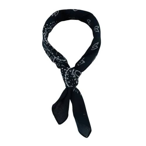 Cotton Paisley Bandana Navy