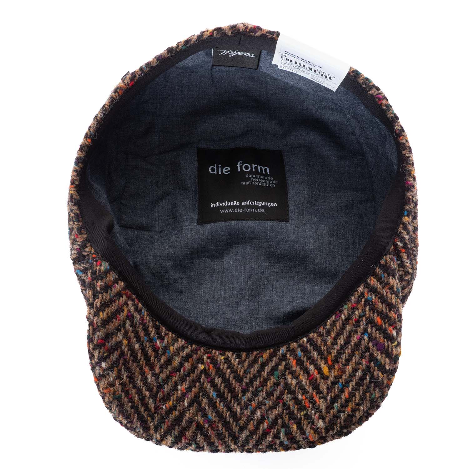 Newsboy Slim Cap Herringbone Tweed