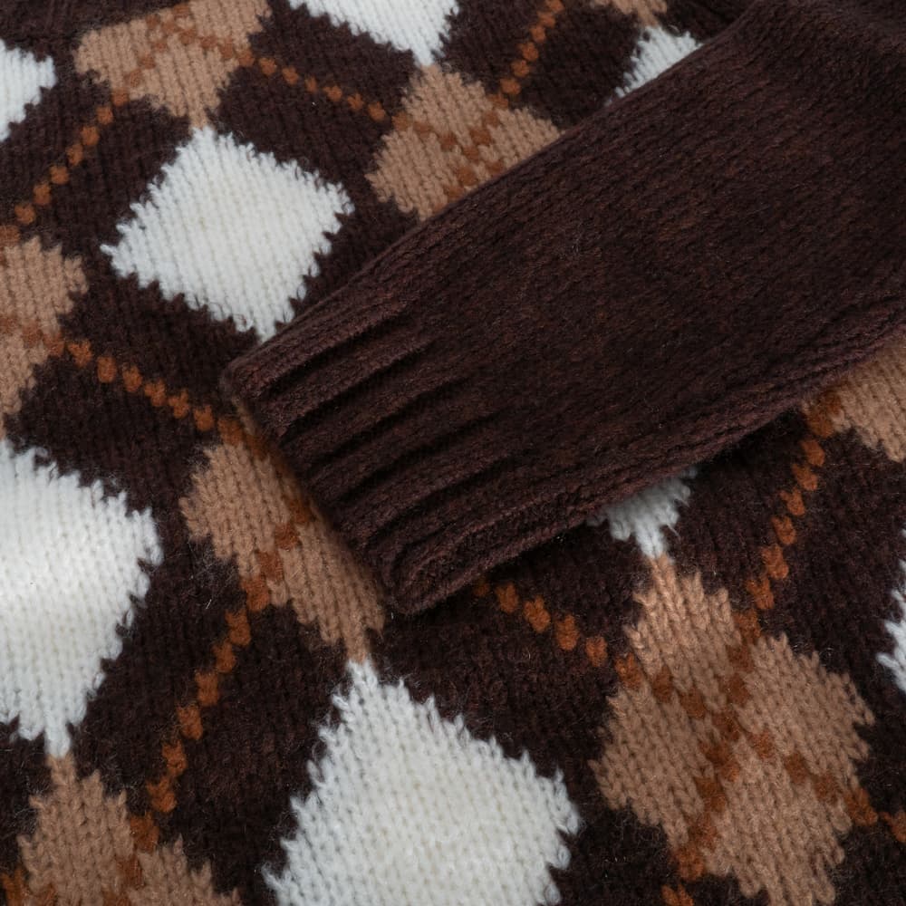 Wool-Cashmere Sweater Argyle